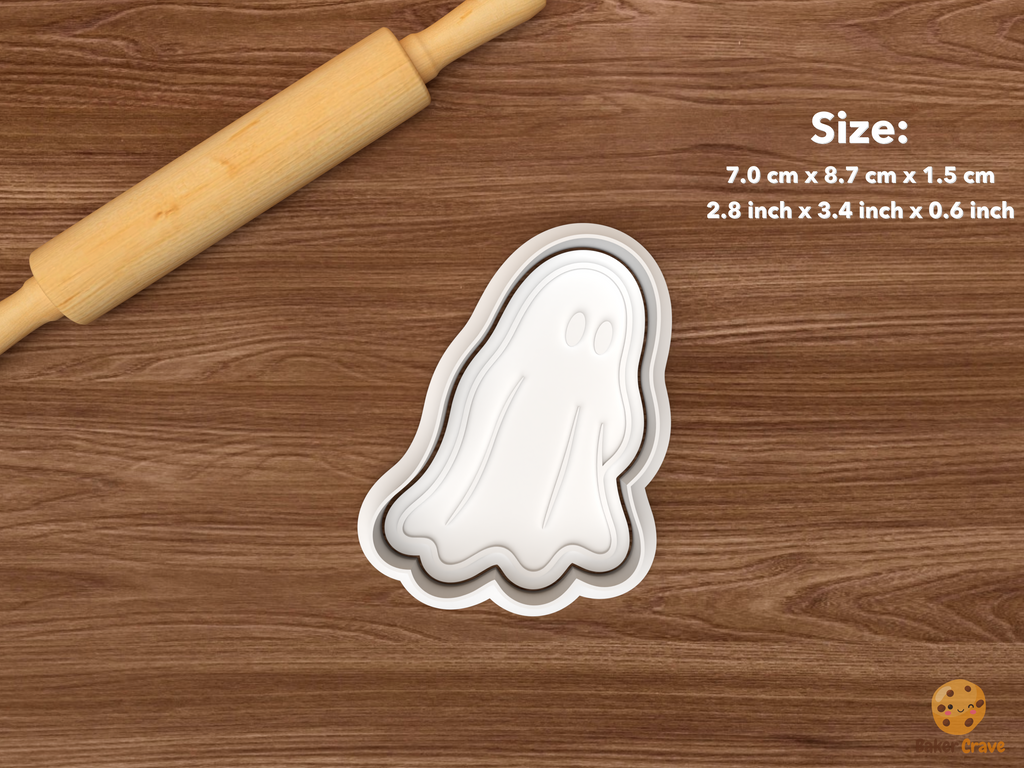 Classic Sheet Ghost Cookie Cutter Set STL File