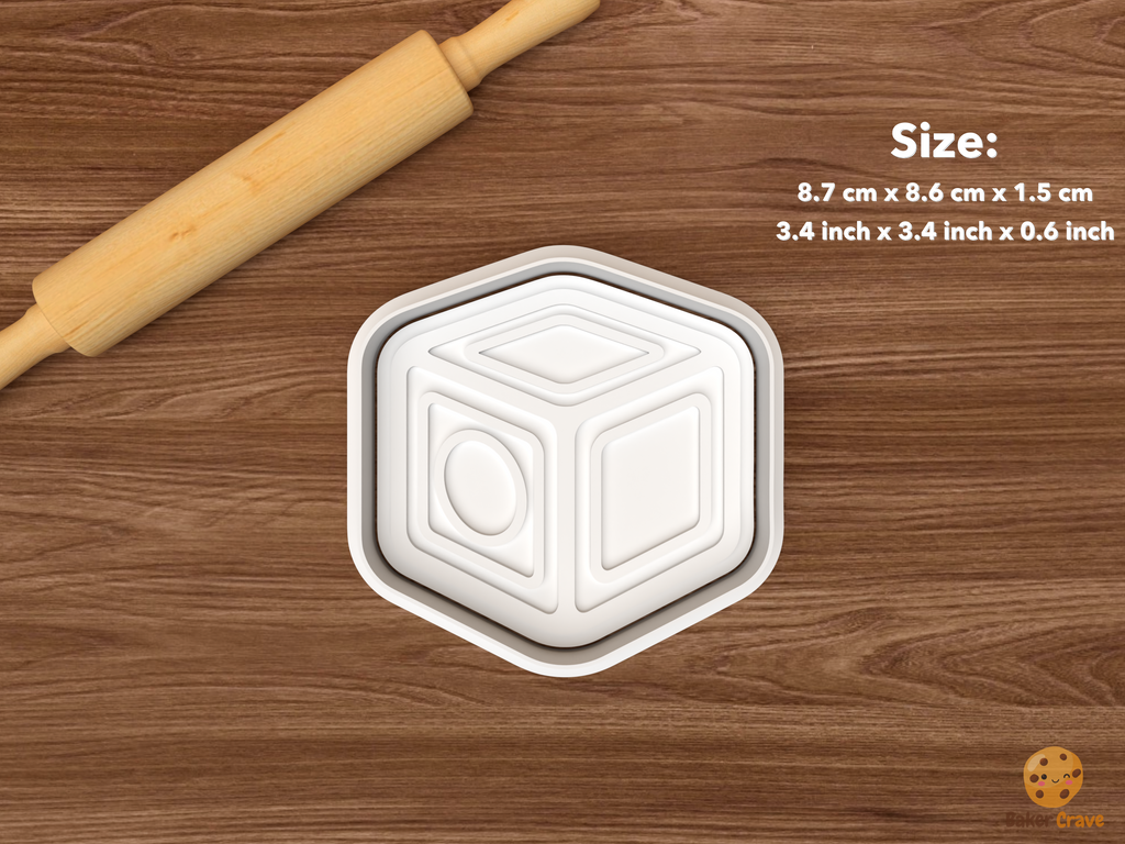 Reading Skills Cookie Cutter Set STL File - single learning block
