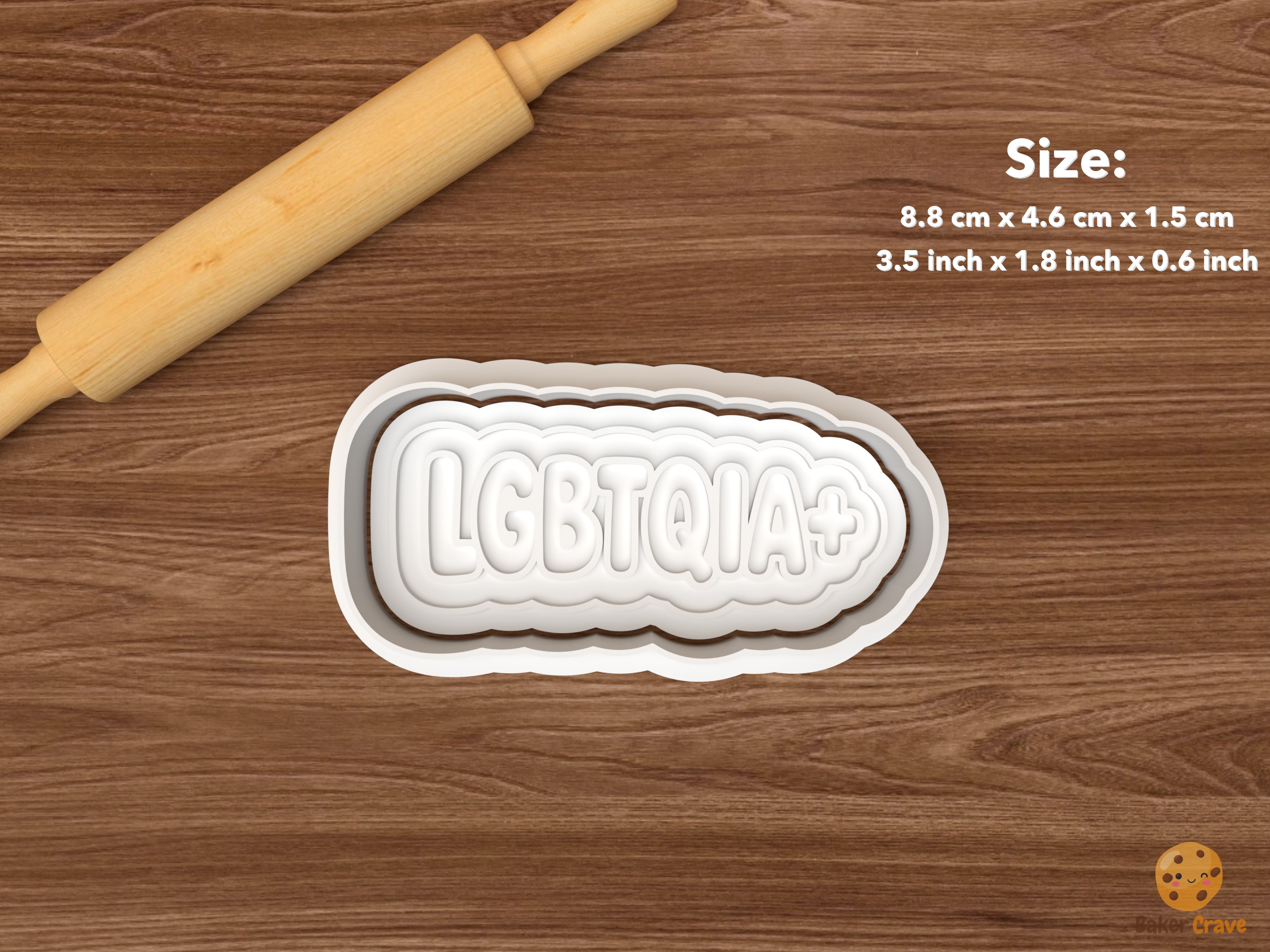 Pride Cookie Cutter Set STL File - single lgbtqia
