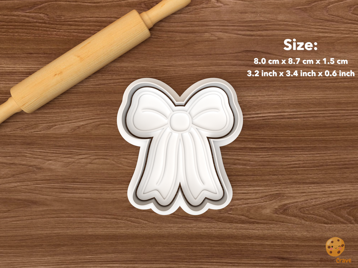 Classic Christmas Bows Cookie Cutter Set STL File