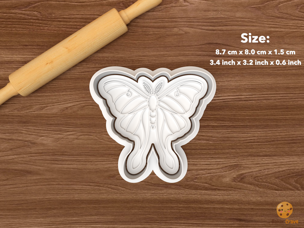 Natural Moths Cookie Cutter Set STL File