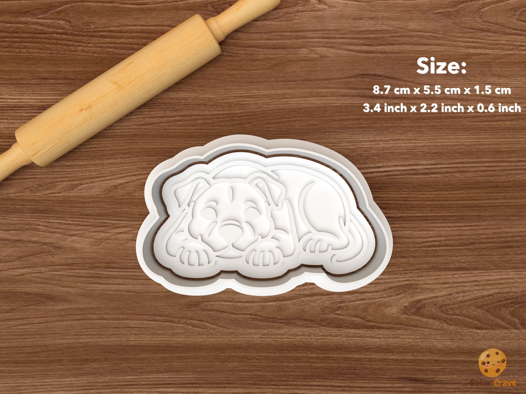 Pitbull Cookie Cutter Set STL File