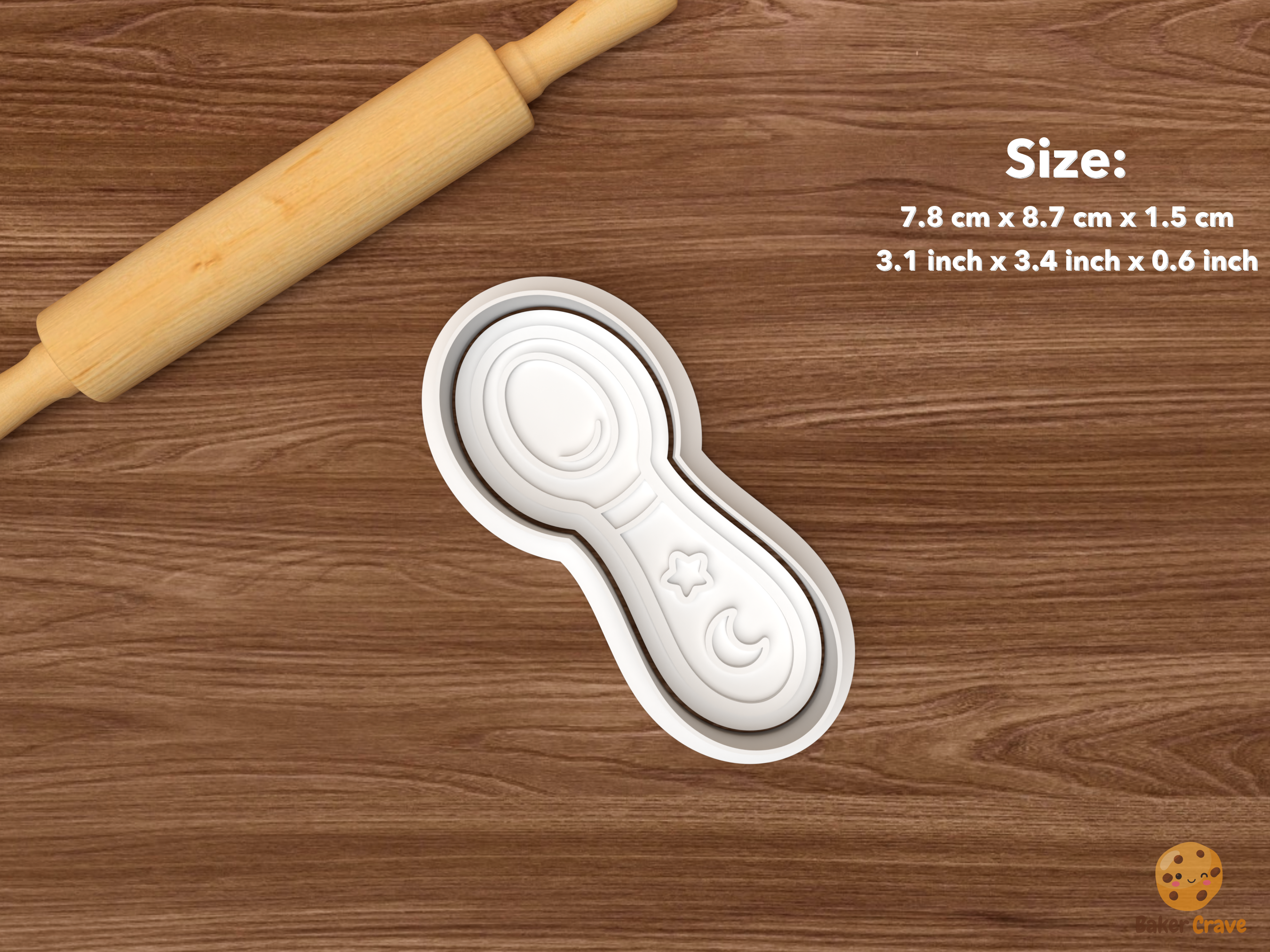 Witch Kitchen Cookie Cutter Set STL File - single magic spoon