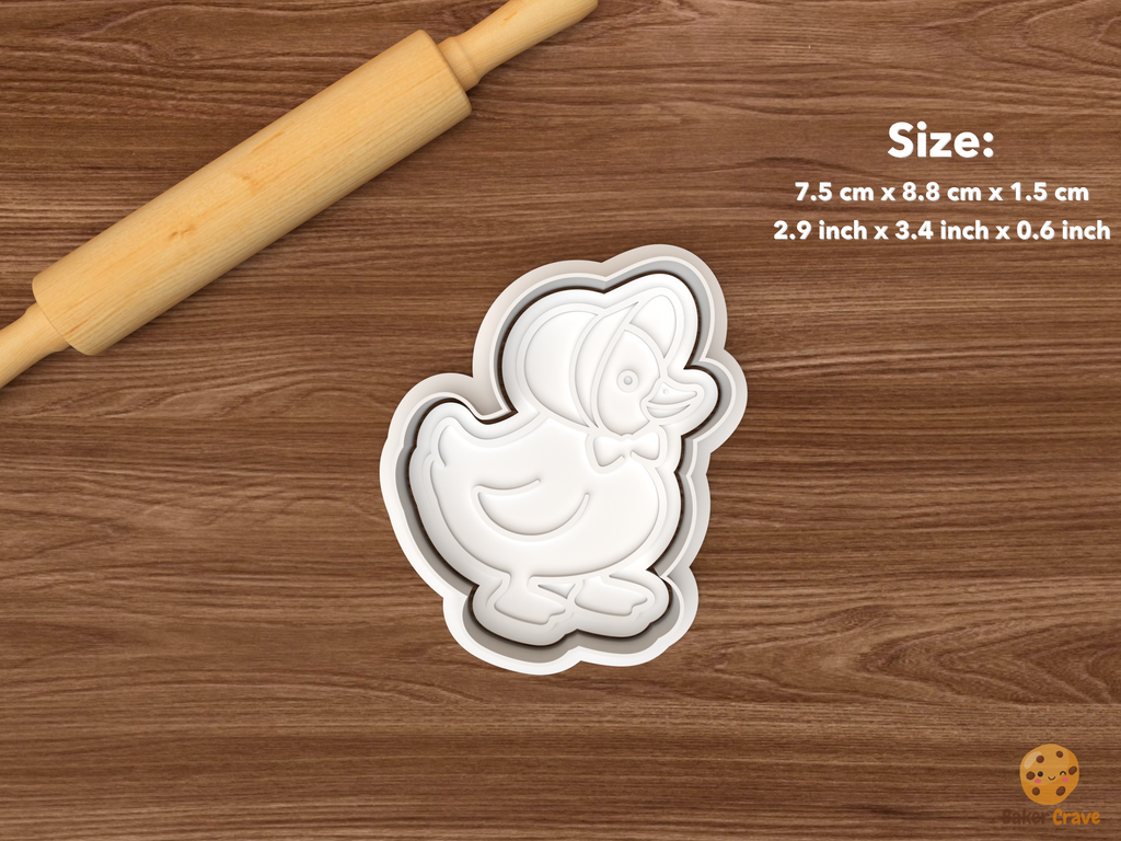 Mama Duck and Duckling Cookie Cutter Set STL File
