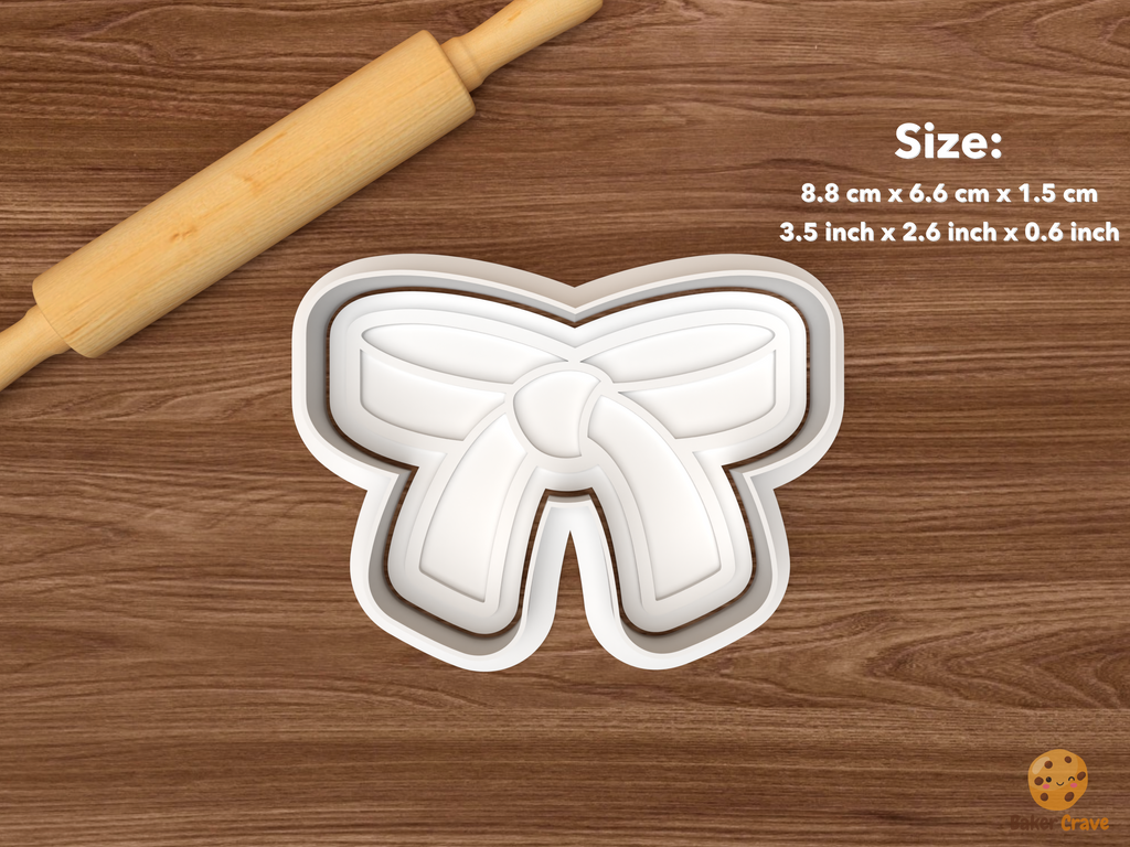 Karate Martial Arts Cookie Cutter Set STL File - single martial arts belt