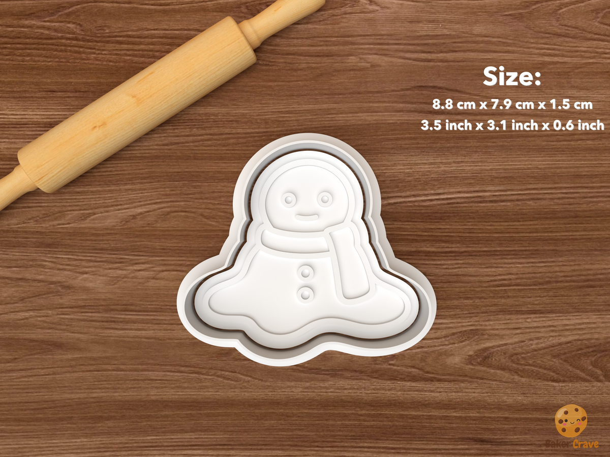 Melting Snowman Cookie Cutter Set