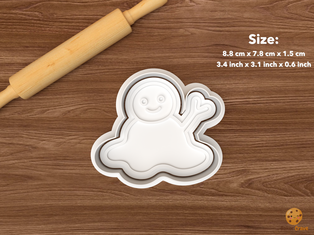 Melting Snowman Cookie Cutter Set