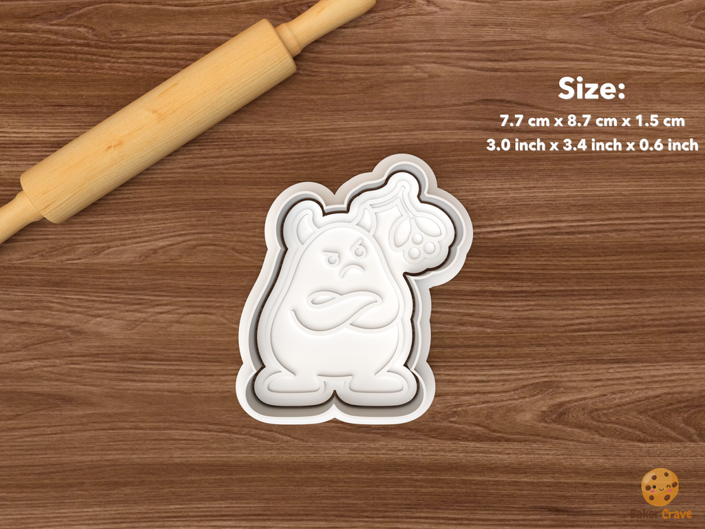 Humbug Monster Holiday Chaos Cookie Cutter Set STL File