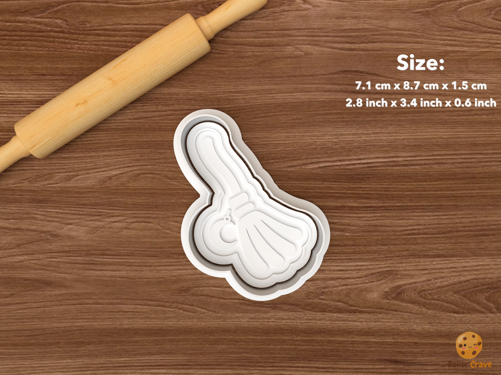 Witch Broom Collection Cookie Cutter Set STL File