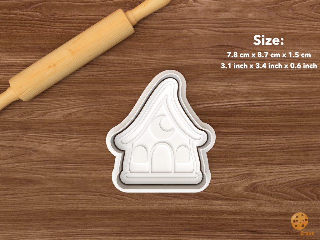 Witch Cottage Cookie Cutter Set STL File