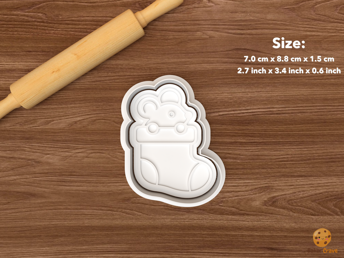 Christmas Mouse Cookie Cutter Set STL File