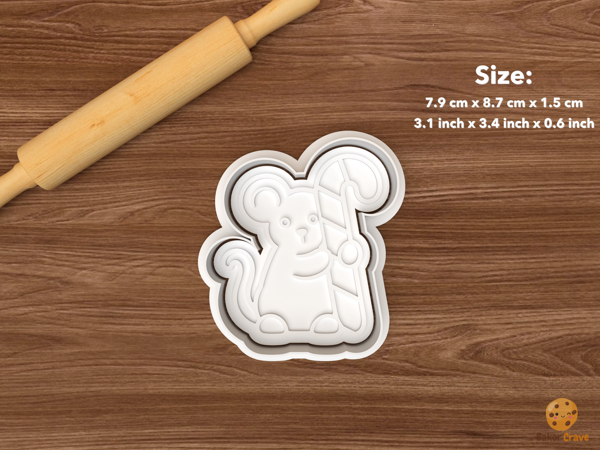 Christmas Mouse Cookie Cutter Set STL File