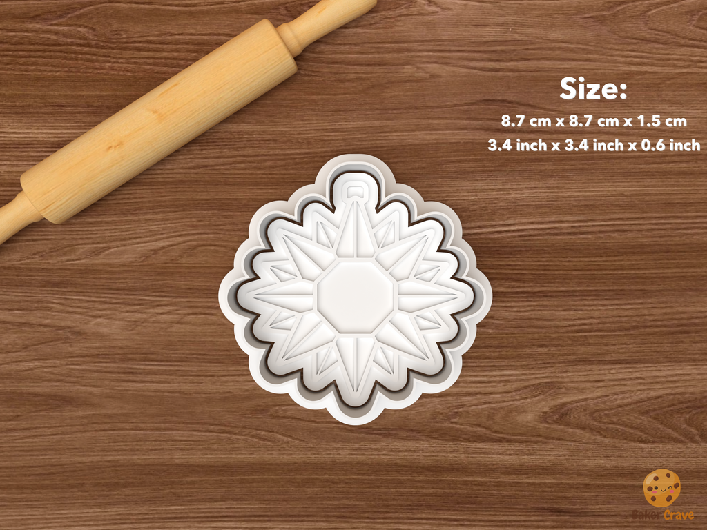 Moravian Star Christmas Cookie Cutter Set STL File - single multi point moravian star