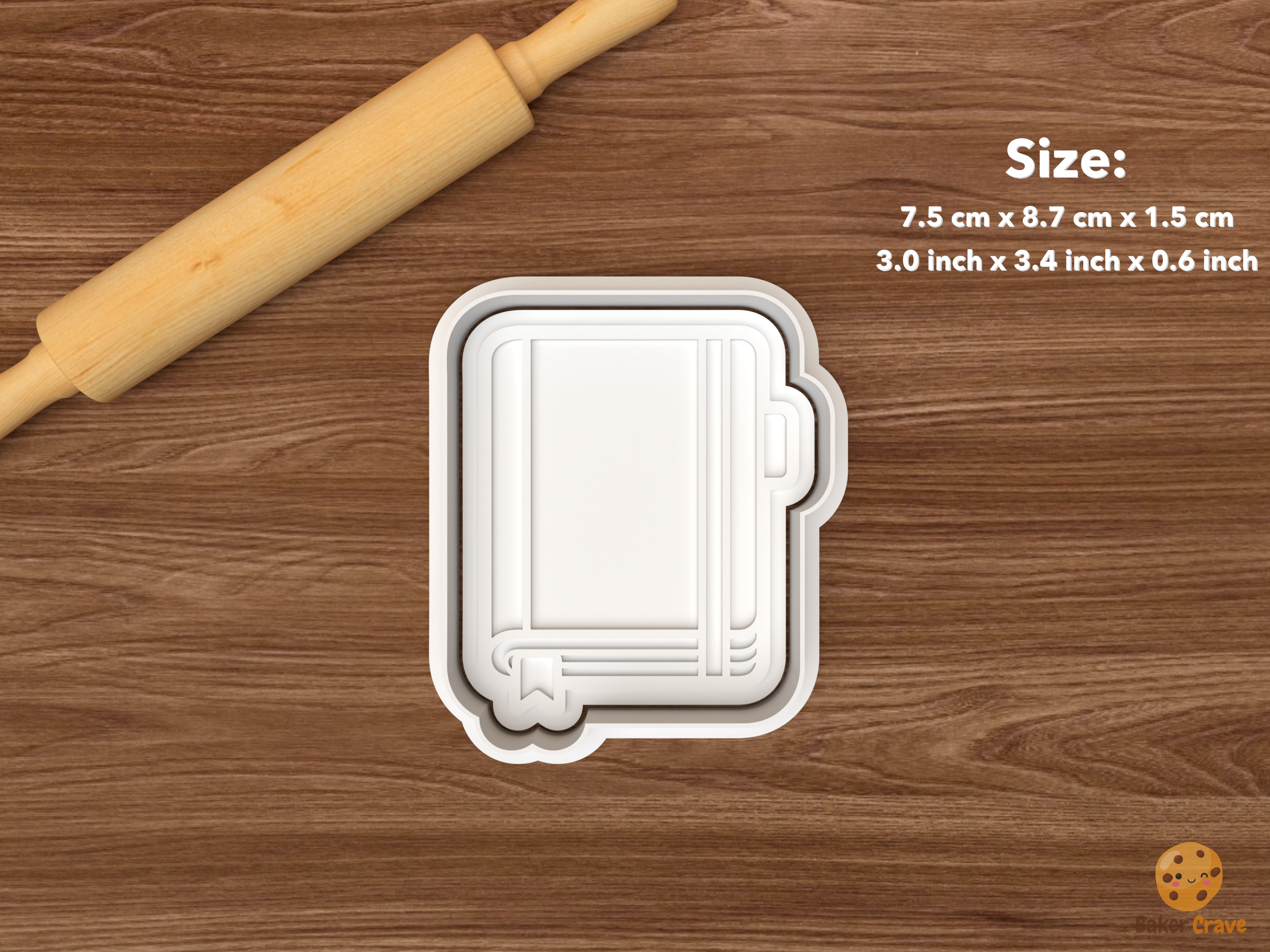 Student Study Life Cookie Cutter Set STL File - single notebook planner