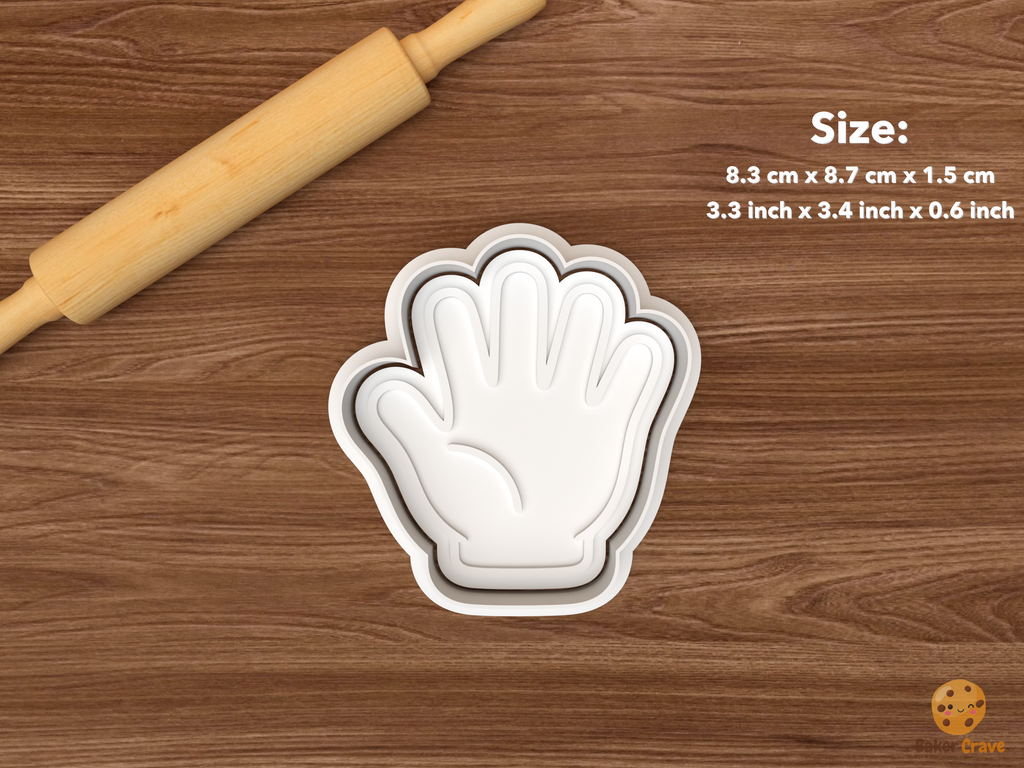 Occupational Therapy Cookie Cutter Set STL File - single open hand