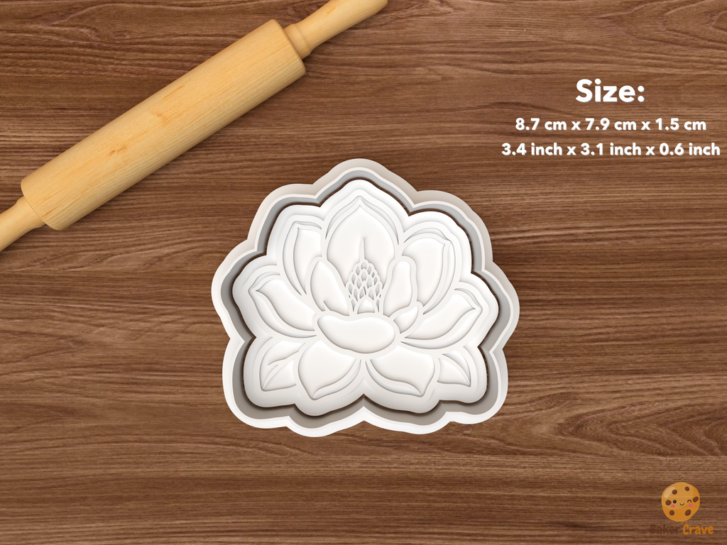 Magnolia Blooms Cookie Cutter Set STL File