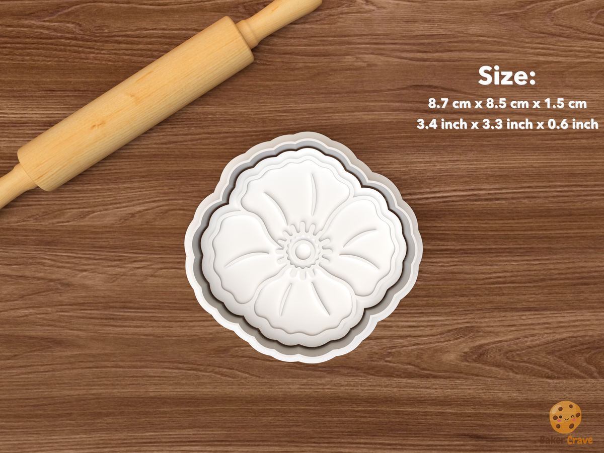 Poppy Blooms Cookie Cutter Set