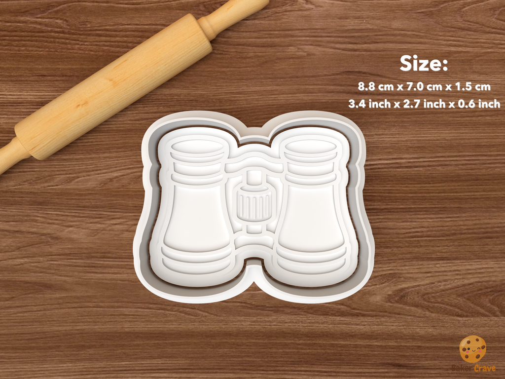 Theater Night Cookie Cutter Set STL File - single opera glasses