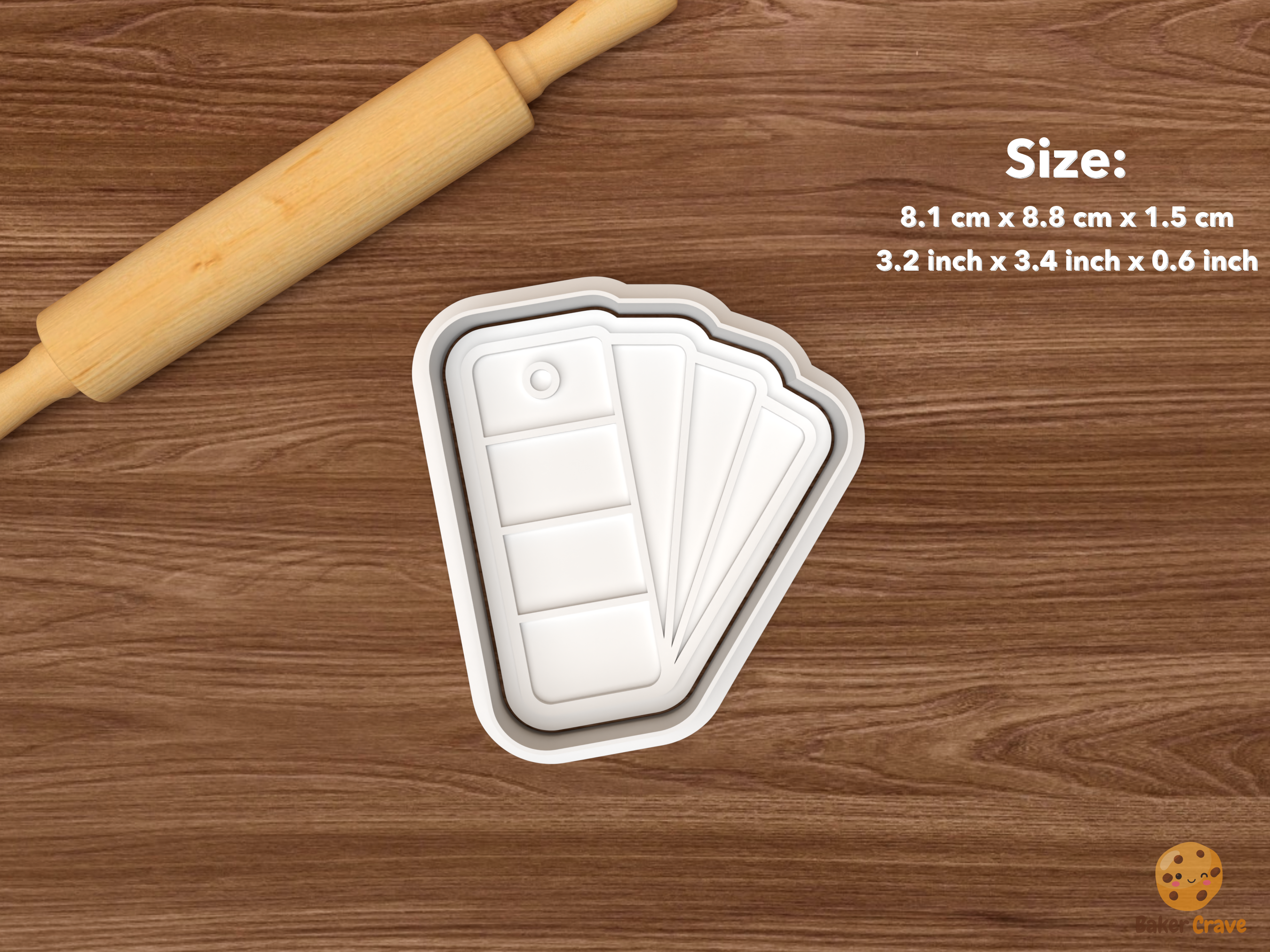 Interior Designer Cookie Cutter Set STL File - single paint swatches