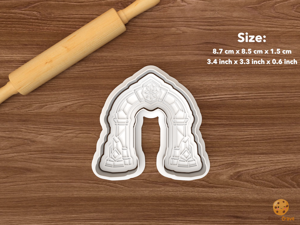 Christmas Ice Palace Cookie Cutter Set STL File - single palace archway