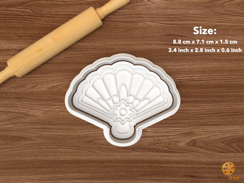 Victorian Paper Christmas Cookie Cutter Set STL File - single paper fan ornament