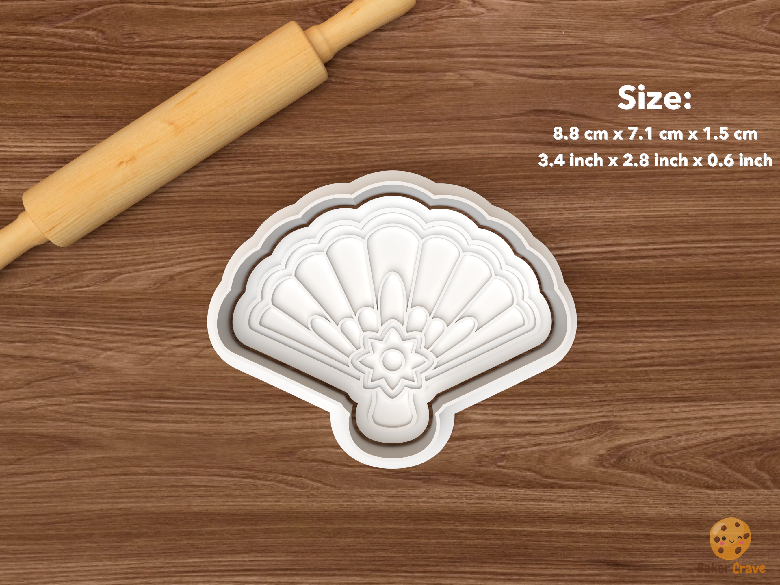 Victorian Paper Christmas Cookie Cutter Set STL File - single paper fan ornament