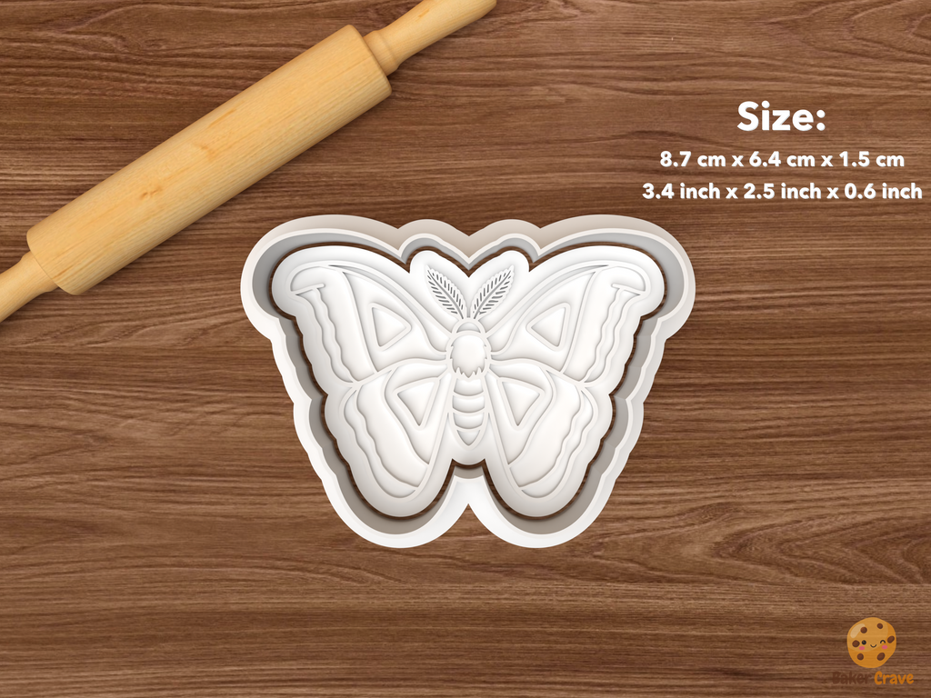 Natural Moths Cookie Cutter Set STL File