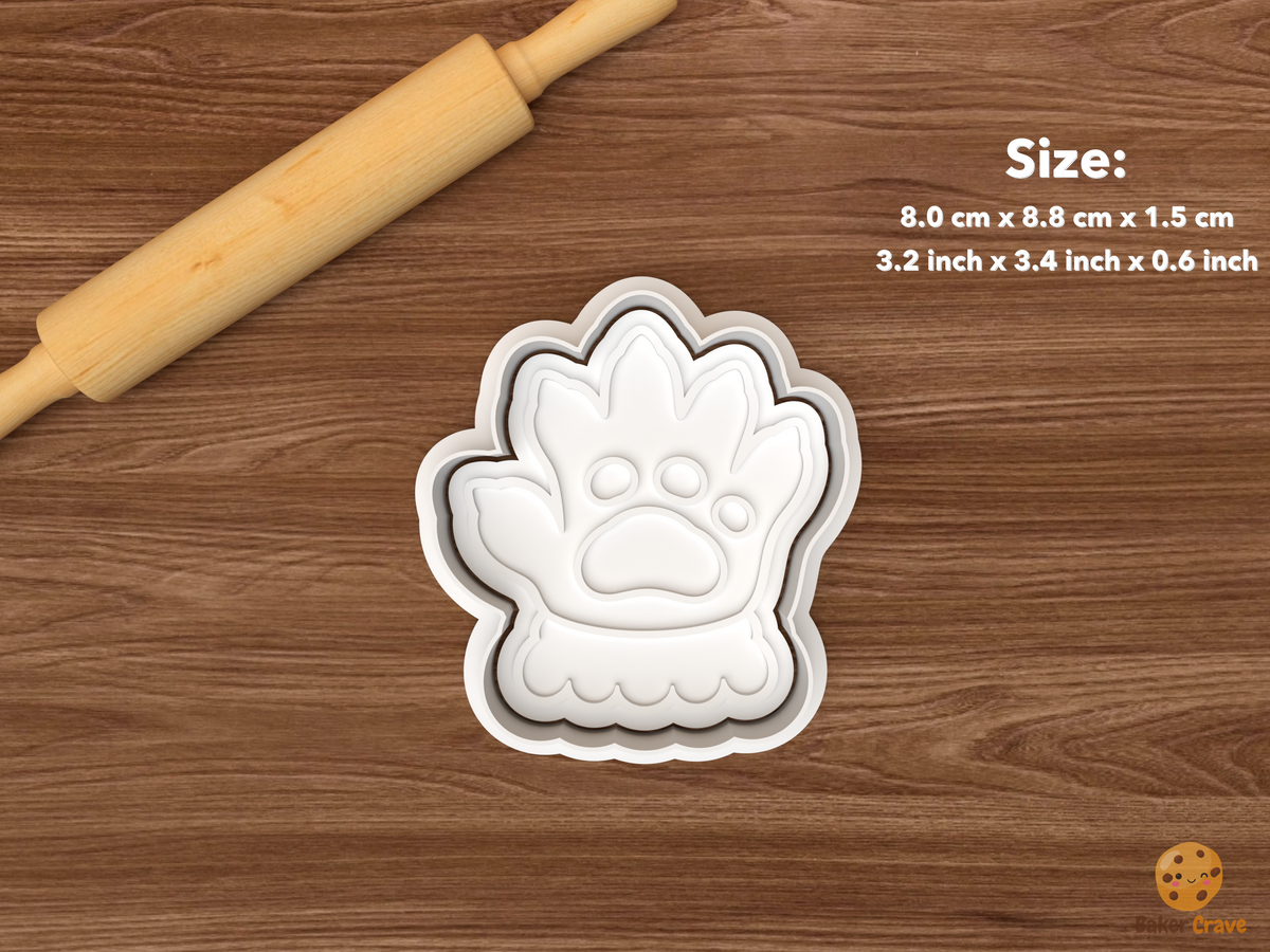 Humbug Monster Furry Paw Gestures Cookie Cutter Set