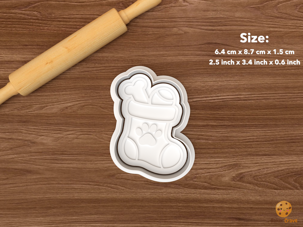 Santa Paws Cookie Cutter Set STL File