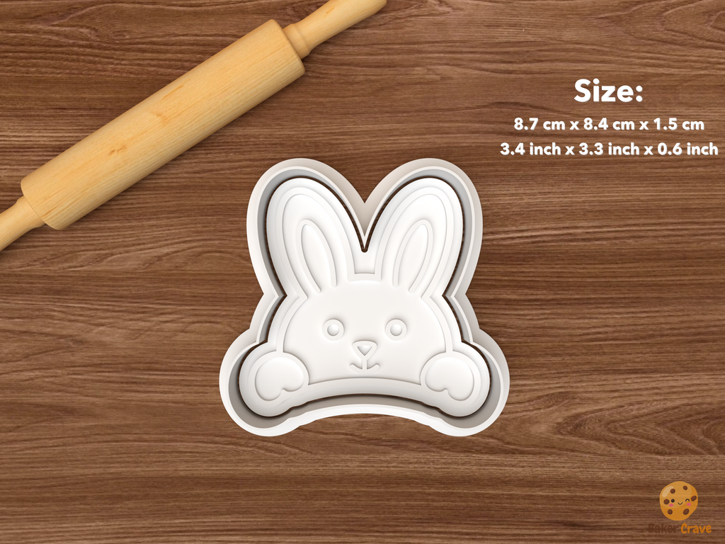 Easter Bunny Egg Platter Cookie Cutter Set STL File