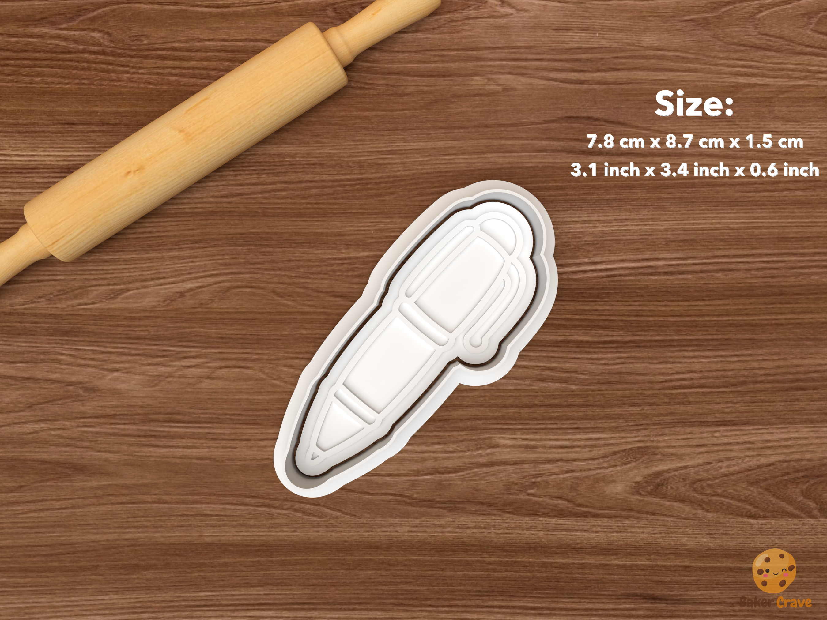 Happy Mail Cookie Cutter Set STL File - single pen