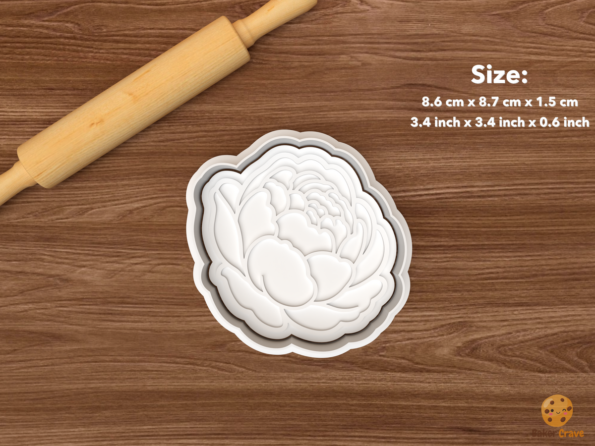 Peony Blooms Cookie Cutter Set