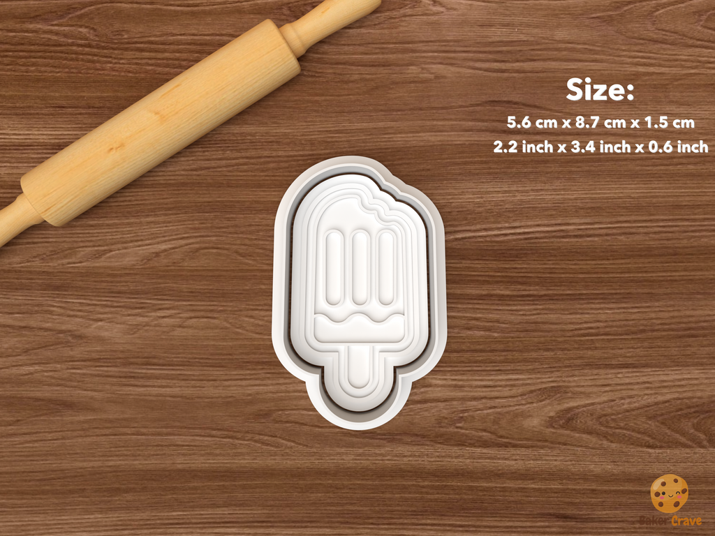 Pool Party Cookie Cutter Set STL File - single popsicle