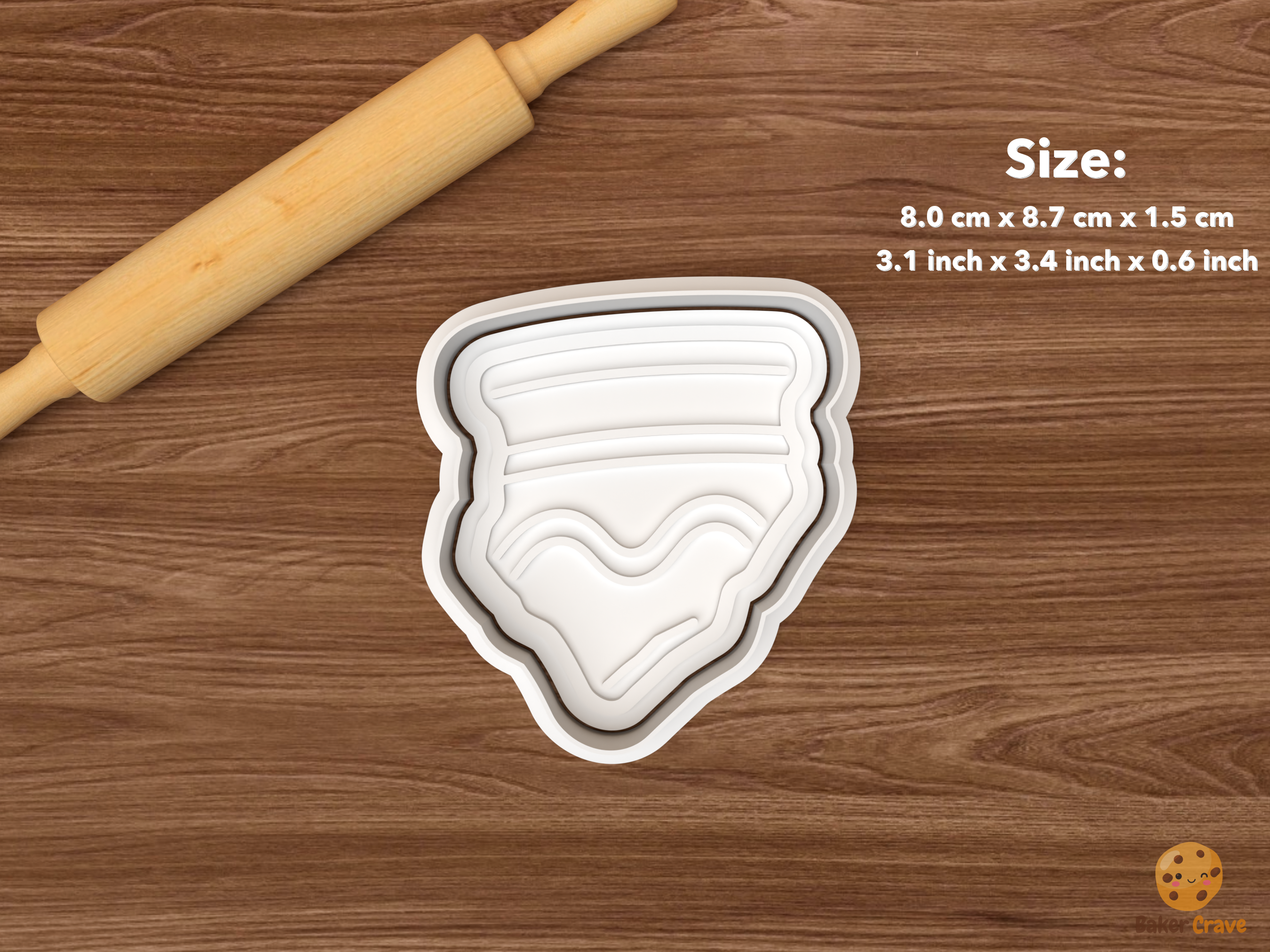 Archaeology Dig Cookie Cutter Set STL File - single pottery shard