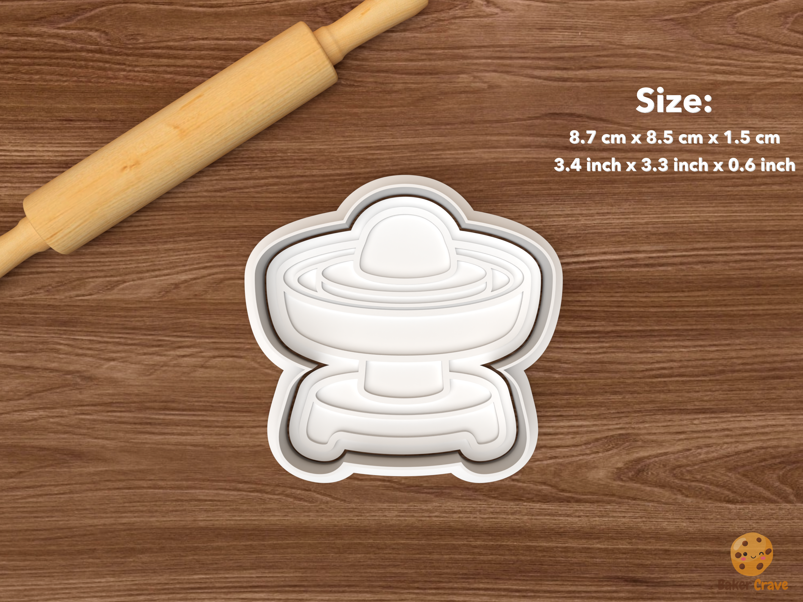 Pottery Class Cookie Cutter Set STL File - single pottery wheel