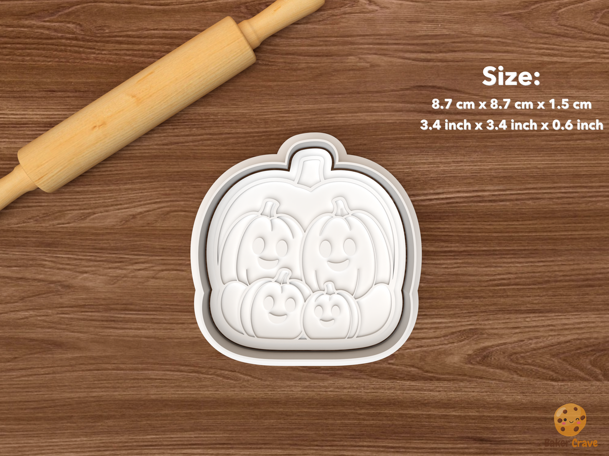 Halloween Family Portrait Cookie Cutter Set STL File
