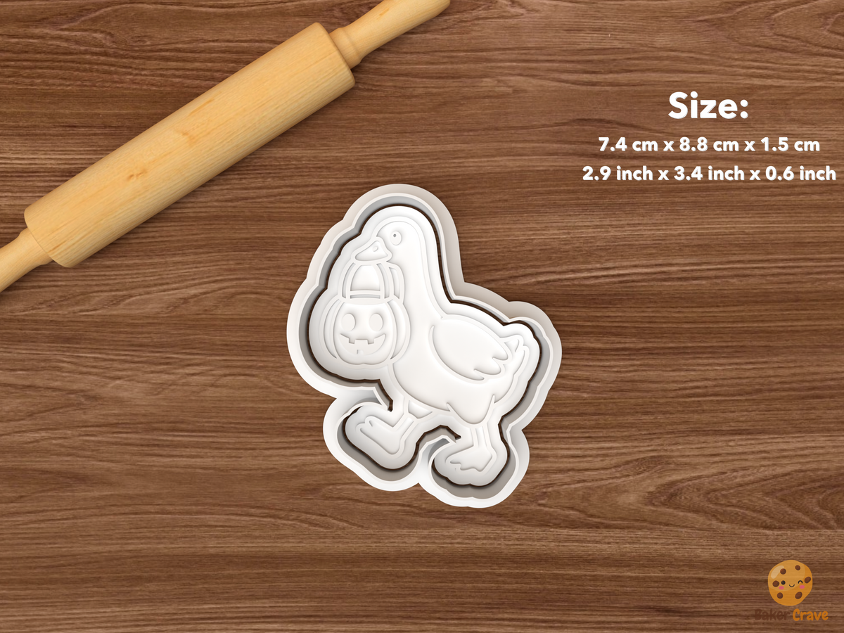 Spooky Goose Halloween Cookie Cutter Set STL File