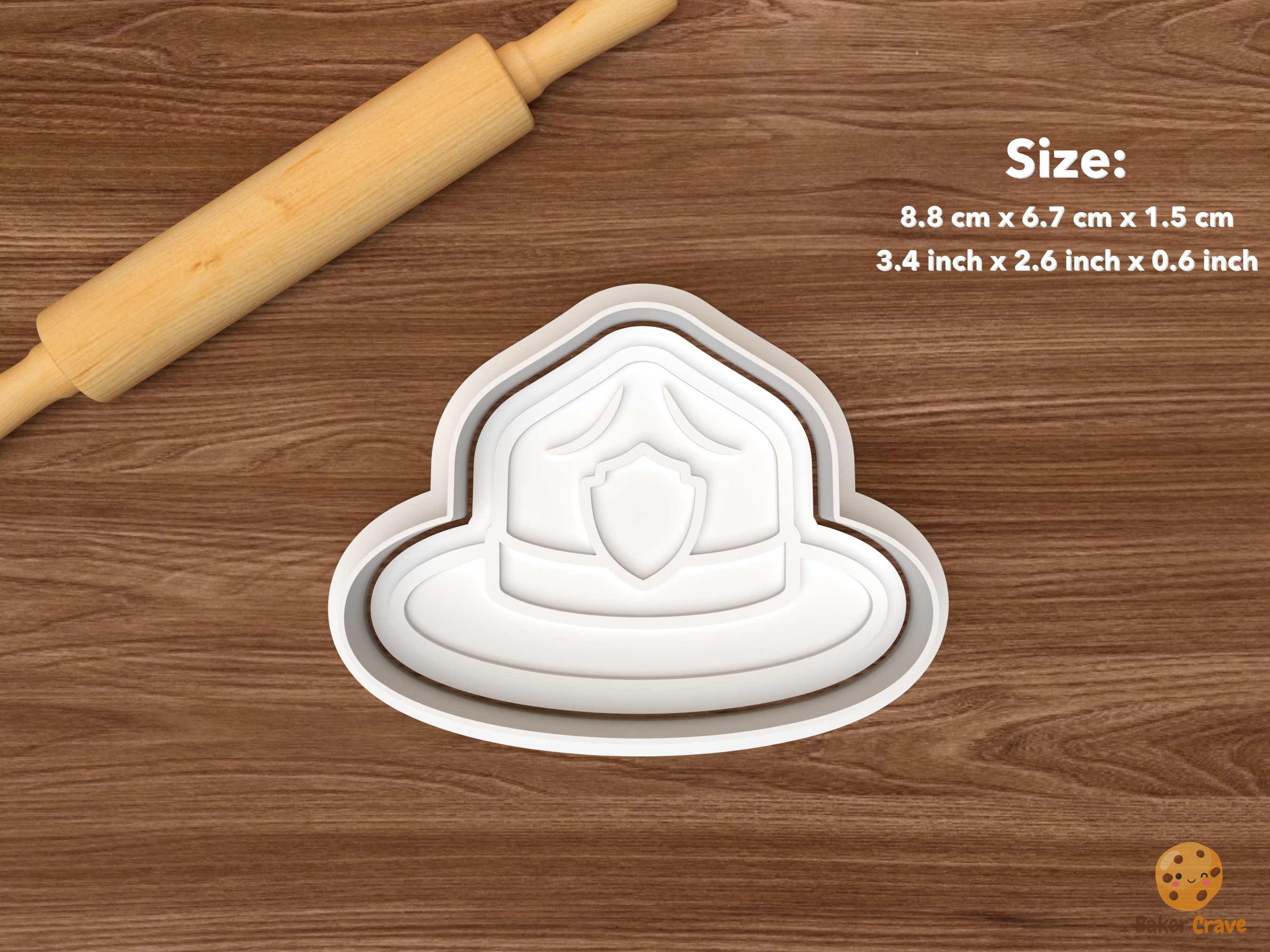 National Park Ranger Cookie Cutter Set STL File - single ranger hat