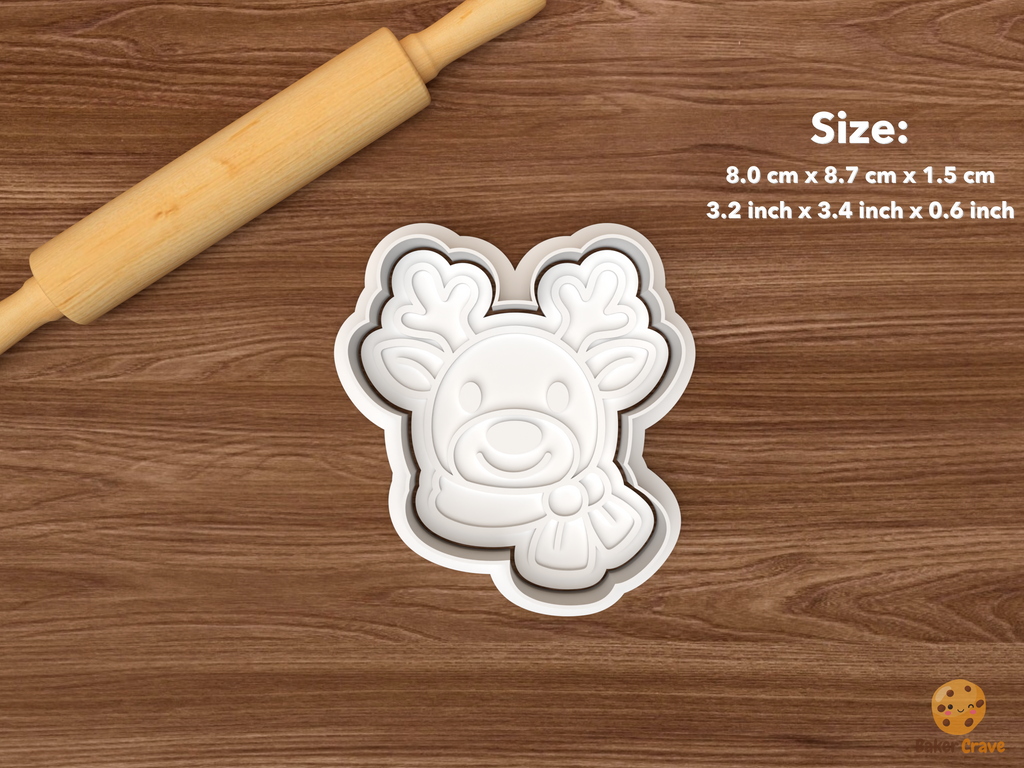 Classic Christmas Portraits Cookie Cutter Set STL File