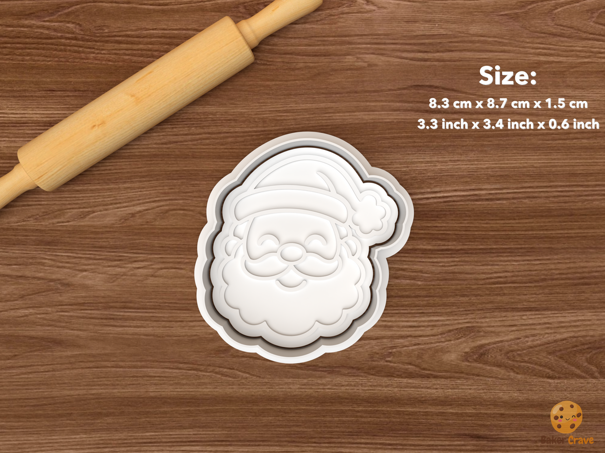 Classic Christmas Portraits Cookie Cutter Set STL File