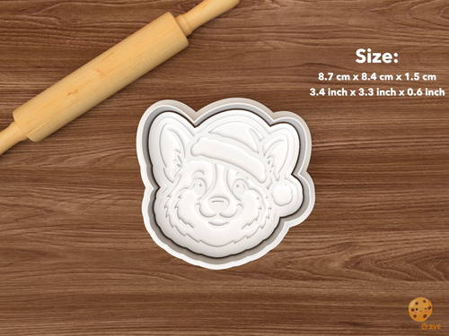 Christmas Corgis Dog Cookie Cutter Set STL File