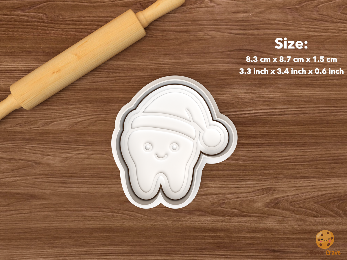 Christmas Tooth Cookie Cutter Set