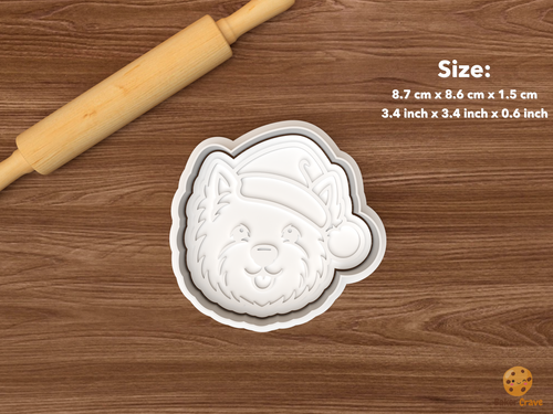 Christmas Westies Dog Cookie Cutter Set STL File
