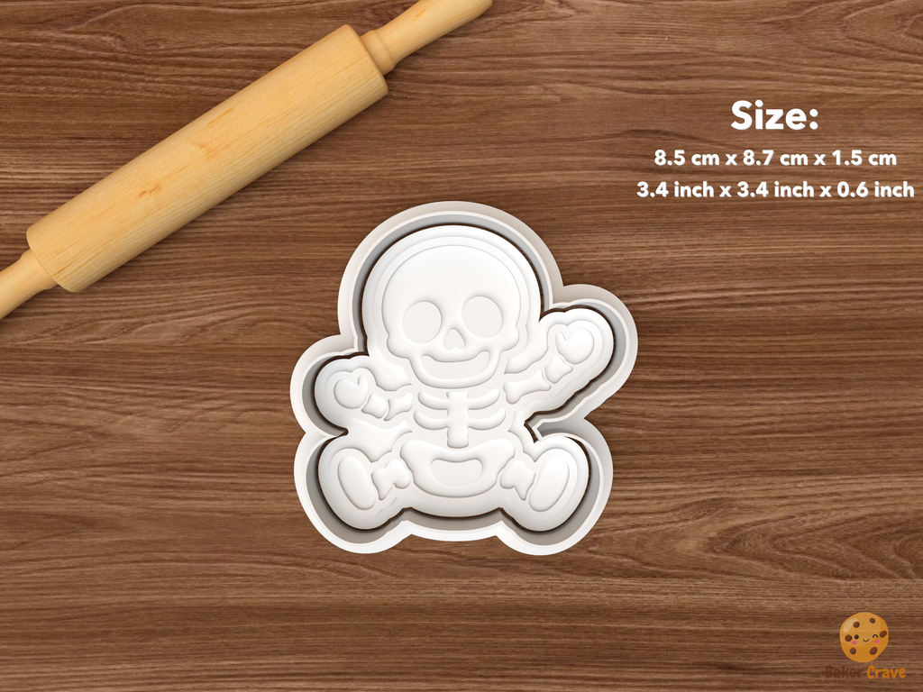 Skeleton Family Cookie Cutter Set STL File