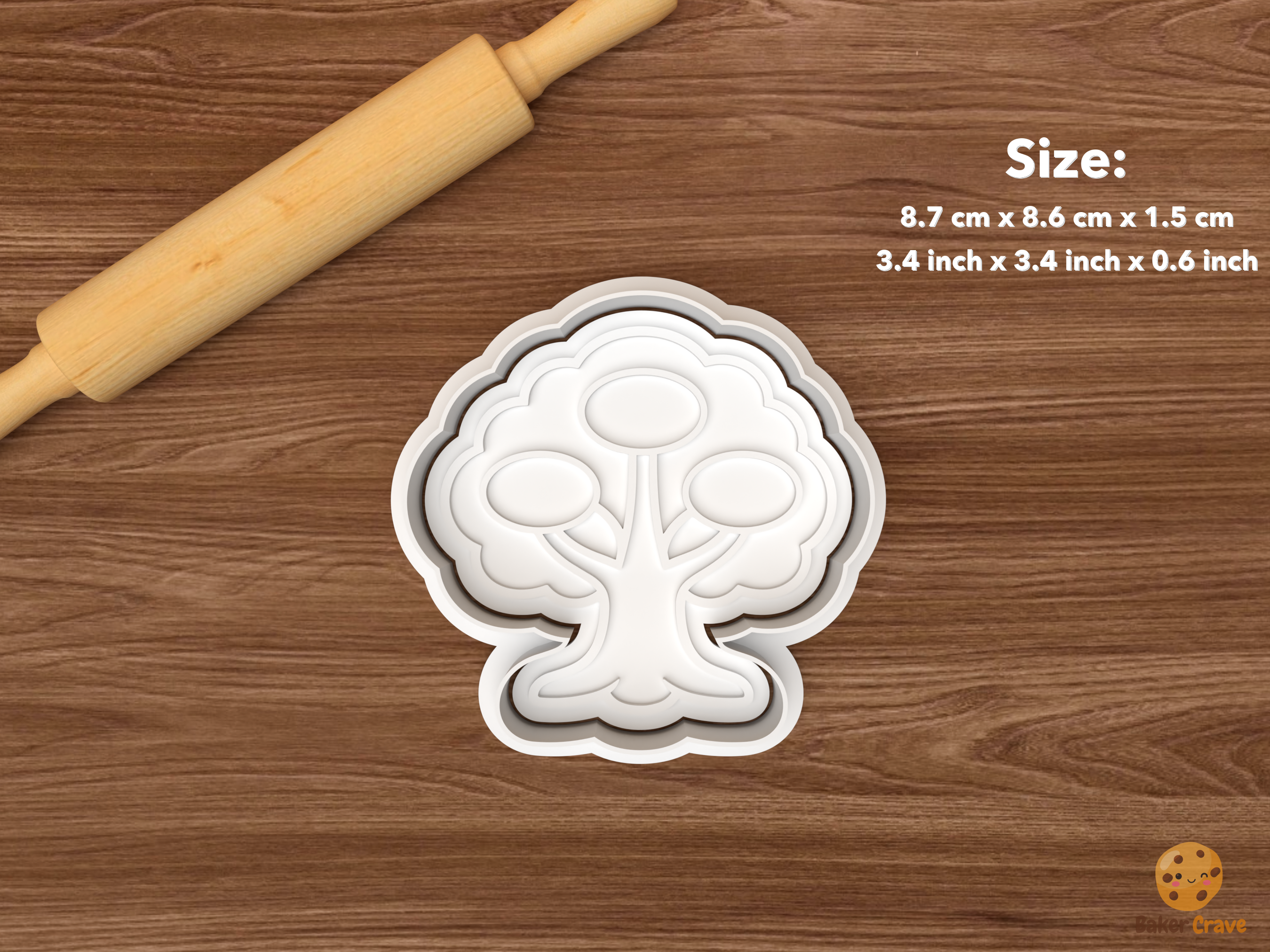 Family Reunion Picnic Cookie Cutter Set STL File - single shade tree