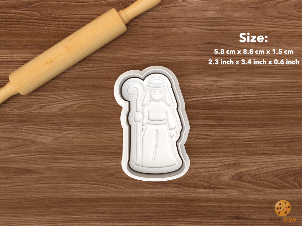 Nativity Shepherds Stable Animals Cookie Cutter Set STL File