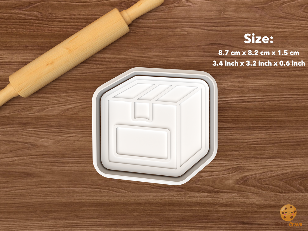 Online Deal Shopping Cookie Cutter Set STL File - single shipping box