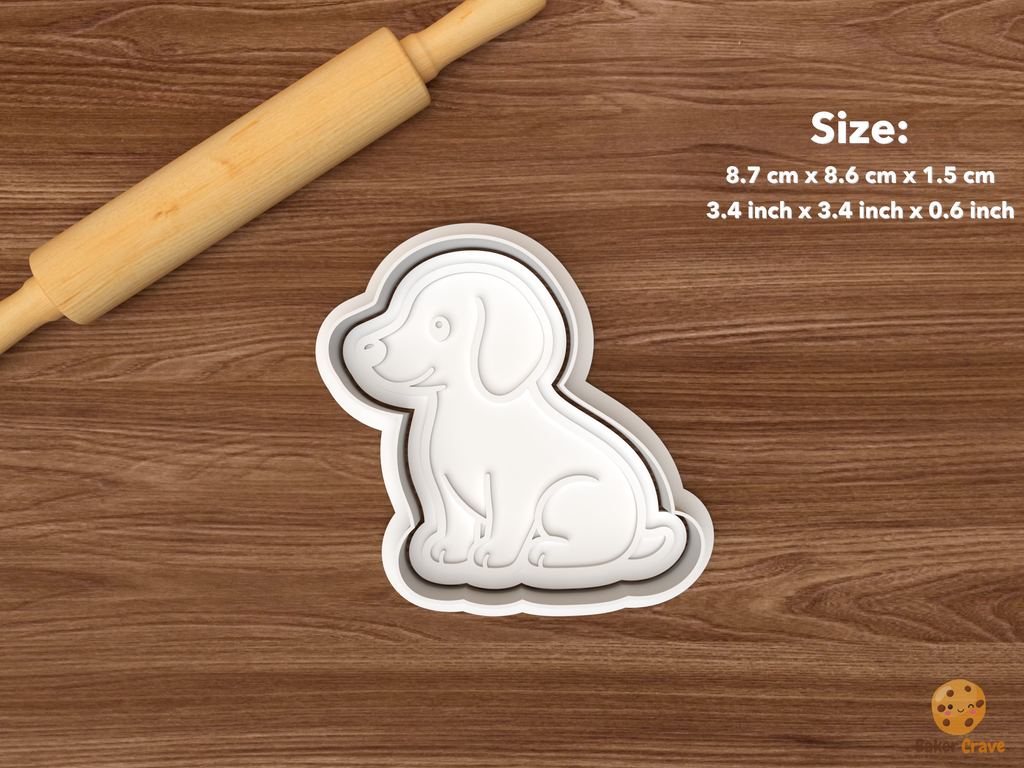 Dachshund Dog Cookie Cutter Set STL File - single sitting dachshund dog