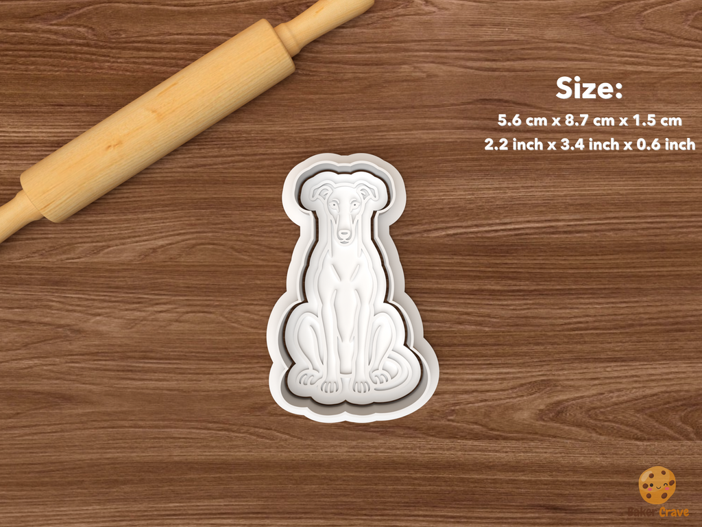 Greyhound Cookie Cutter Set STL File