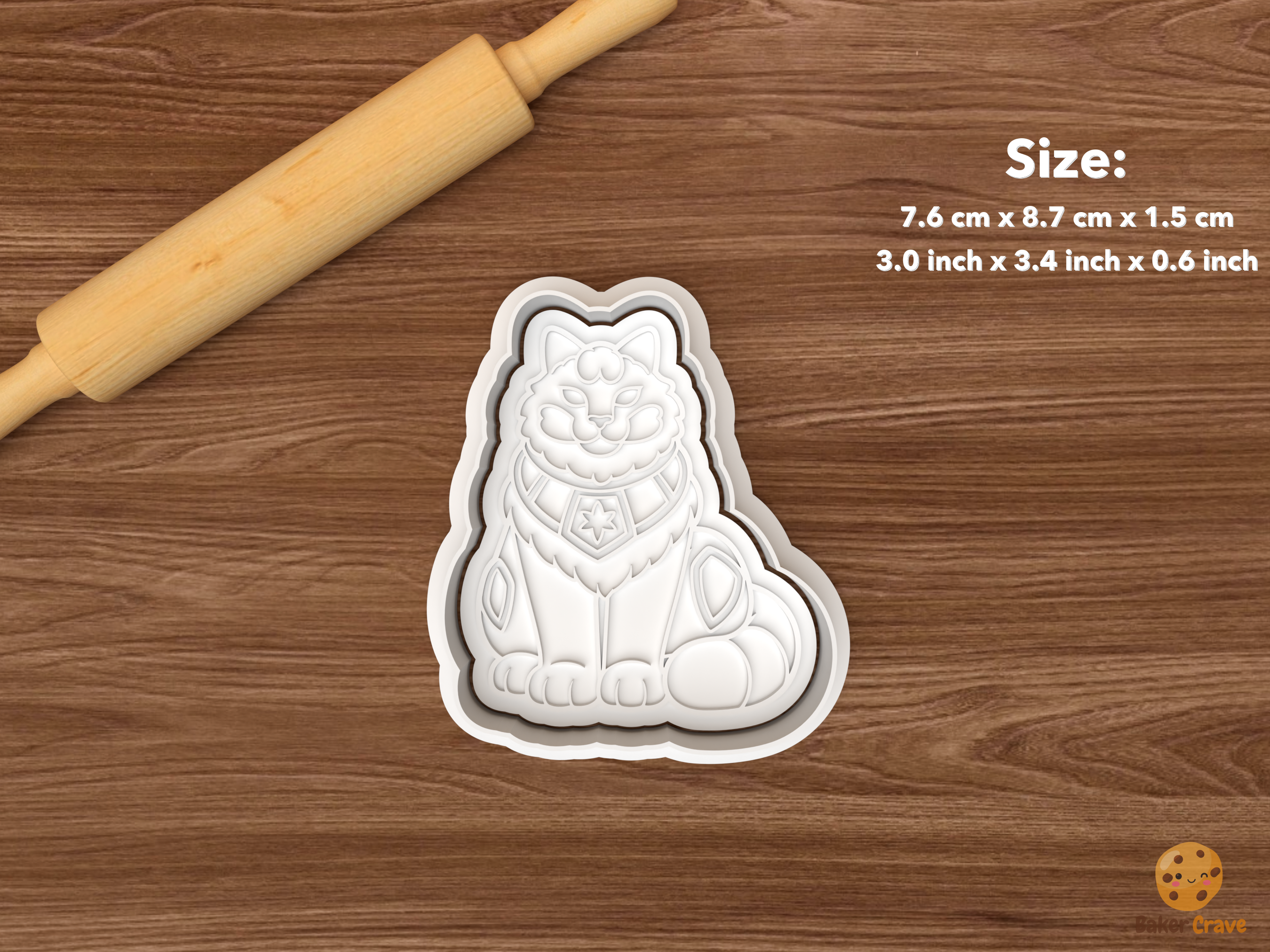 Icelandic Christmas Cat Cookie Cutter Set STL File - single sitting icelandic christmas cat